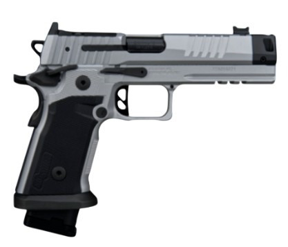P211 QuickSilver FS 9mm 4.4" FO Slvr/Blk 21/23rd