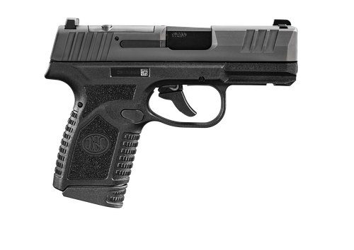 FN 66101414 Reflex MRD Micro-Compact Frame 9mm Luger 10+1, 3.30" Black Target Crown Steel Barrel, Black PVD Optic Ready/Serrated Steel Slide & Polymer Frame w/Picatinny Rail, Ambidextrous