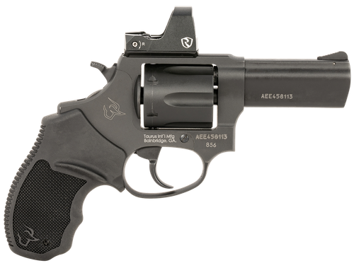 Taurus 2856P31R 856 T.O.R.O. 38 Special 6 Shot 3", Black Stainless Steel, Optic Ready Frame, Rubber Grip, Riton Red Dot
