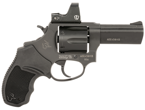 Taurus 2856P31R 856 T.O.R.O. 38 Special 6 Shot 3", Black Stainless Steel, Optic Ready Frame, Rubber Grip, Riton Red Dot