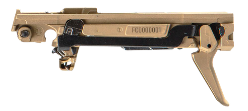 Sig Sauer 8900164 P365 Custom Works Fire Control Unit *FFL Item (FCU Only), 9mm Luger/380 ACP, Gold Nitride, Titanium Frame & Flat Face Trigger, Fits Sig P365 Parts