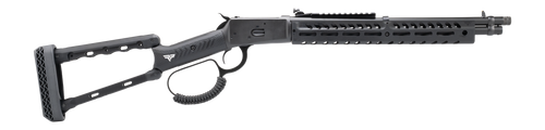 Rossi 920441613-TBRP R92  44 Mag 8+1 16.50" Black Cerakote Alloy Steel Threaded Barrel & Drilled & Tapped Receiver, Black Fixed Wood Stock