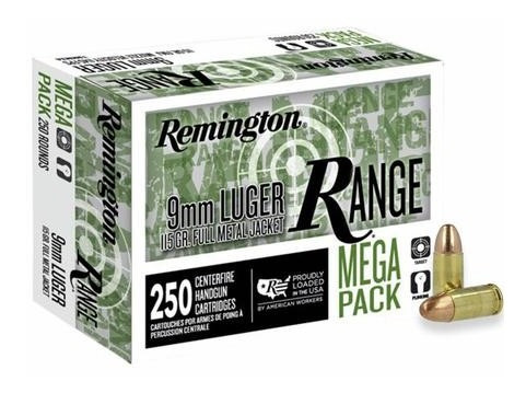 Range 9mm 115gr FMJ 250/Bx