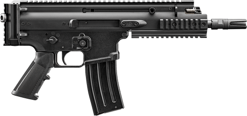 FN 38101244 SCAR 15P 5.56x45mm 10+1 7.50" Black Anodized Chrome Lined Steel Barrel, Black Anodized Aluminum Picatinny Rail Receiver, Black Polymer Grip, Ambidextrous