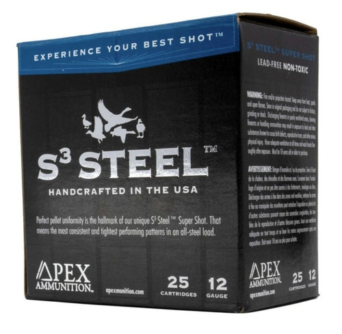WF S3 Steel 12GA 3" 1-1/4oz #4 25/Bx