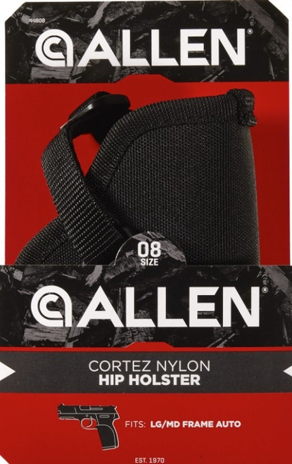 Cortez Pstl Holster RH Sz 8 Nylon Black