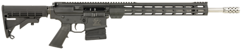 Great Lakes Firearms GL10308SSBLK AR-10  308 Win 20+1 18" Stainless, Black Rec, M-Lok Handgaurd, Carbine Stock, A2 Grip, Muzzle Brake