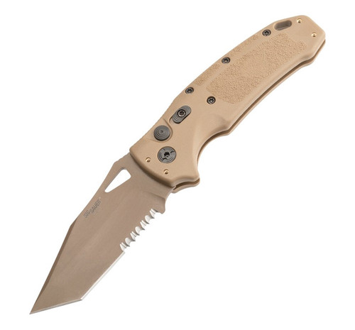 Sig K320A Knife Auto Fold 3.5"TantoM17Tan