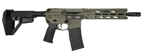 DB15 OBSDN Pstl 300BLK 10" MLOK SBA5 ODG 30rd