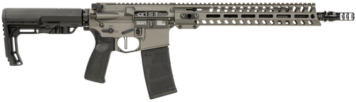 Patriot Ordnance Factory 02046 Minuteman  5.56x45mm 30+1 13.75" Black Steel Threaded Barrel, Tungsten Cerakote Receiver, 13" Renegade Rail Handguard