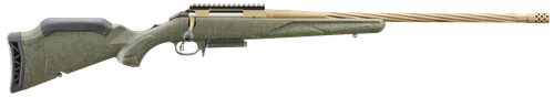 Ruger 46945 American Predator Gen II 300 Win Mag 3+1 22" Burnt Bronze Cerakote Threaded Barrel, Picatinny Rail Steel Receiver, Green Splatter Adjustable Synthetic Stock