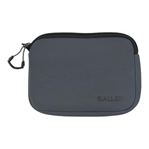 NEOPRENE COMPACT PSTL POUCH CHARCOAL
