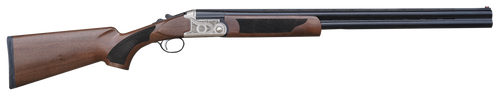 Pointer KAR1228 Acrius  12 Gauge 3" 2rd 28" Black O/U Barrel, Nickel Engraved Metal Finish, Turkish Walnut Stock Includes 5 Chokes