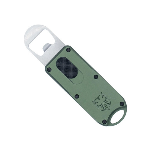 Cobrtatec Bottle Opener OTF, Green, Lanyard