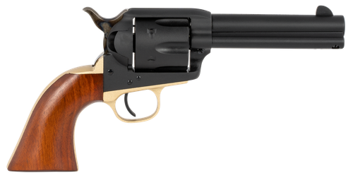 Taylors & Company 550430 Old Randall  357 Mag Caliber with 4.75" Barrel, 6rd Capacity Cylinder, Overall Blued Finish Steel & Walnut Navy Size Grip