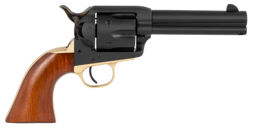 Taylors & Company 550430 Old Randall  357 Mag Caliber with 4.75" Barrel, 6rd Capacity Cylinder, Overall Blued Finish Steel & Walnut Navy Size Grip