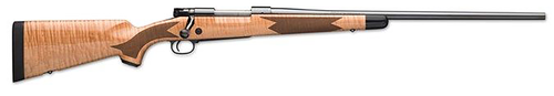 Winchester Repeating Arms 535218294 Model 70 Super Grade 6.5 PRC Caliber with 3+1 Capacity, 24" Barrel, Polished Blued Metal Finish, Gloss AAA Maple Stock & No Sights Right Hand (Full Size)