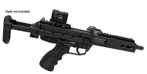 KH9S SBR 9mm 6" Tele Stk SideFld Mg Blk 25rd