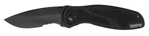 Kershaw Blur Serrated Knife Black/Black