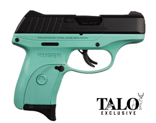 EC9S 9MM 3.12" Blk FS Blk/Turquoise TALO