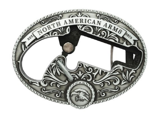 Magnum Oval Belt Bkl 1 1/8" Stainless No Gun