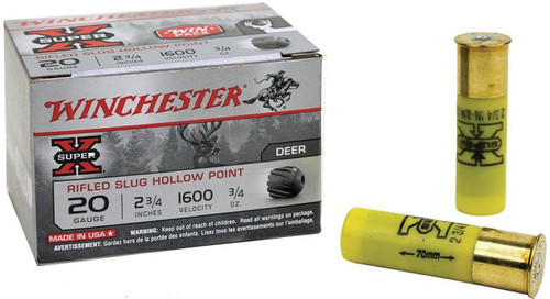 SuperX 20Ga 2.75" 3/4oz Foster Slug VP