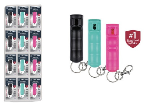 Flip Top Pepper Gel DROP SHIP Pnk/Blk/Mint 36 Pcs