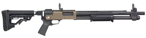 590R Tactical 12Ga 18.5" MBUS 2Tone FDE/Blk 6rd
