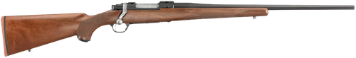 Ruger 37115 Hawkeye  Sports South Exclusive Full Size 257 Roberts 4+1 22" Satin Blued Alloy Steel Barrel, Receiver w/Integral Scope Mount, American Walnut Fixed Stock, Right Hand