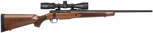 Mossberg 27940 Patriot  308 Win Caliber with 5+1 Capacity, 22" Fluted Barrel, Matte Blued Metal Finish & Walnut Stock Right Hand (Full Size) Includes Vortex Crossfire II 3-9x40mm Scope