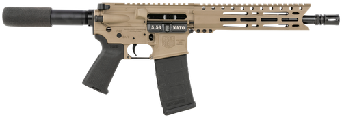 Diamondback DB1915K061 DB15  5.56x45mm NATO 30+1 10" Black Nitride Threaded Barrel, M-LOK Handguard, Flat Dark Earth Aluminum Picatinny Rail Receiver, Black Buffer Tube, Black Magpul Grip, Right Hand