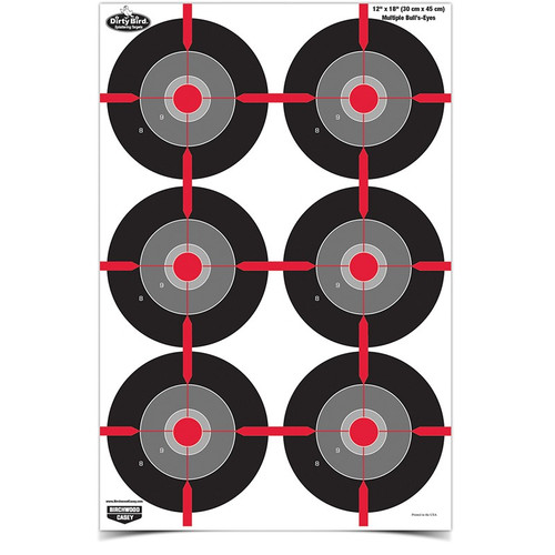 Dirty Bird 12x18" Multi-Bullseye 8pk