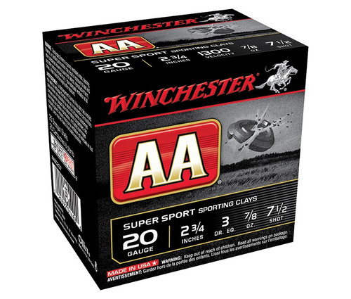 AA SptClay 20Ga 2.75" 7/8oz 3dr #7.5
