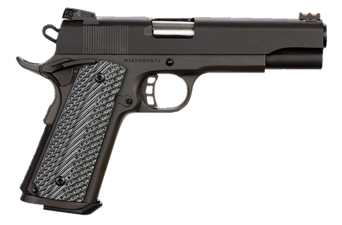Rock Island 51719 Rock Ultra FS 40 S&W Caliber with 5" Barrel, 8+1 Capacity, Overall Black Parkerized Finish Steel, Beavertail Frame, Serrated Slide & Black/Gray G10 Grip