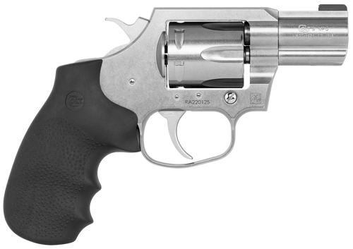 Colt Mfg KCOBRASB2BBS King Cobra Carry 357 Mag 6 Shot 2" DA/SA Brushed Stainless Steel Barrel, Cylinder & Frame, Black Hogue Rubber w/Finger Grooves Grip