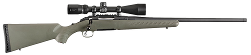 Ruger 16953 American  Full Size 6.5 Creedmoor 4+1 22" Matte Black Steel Barrel, Matte Black Picatinny Rail Steel Receiver, Moss Green Fixed Synthetic Stock, Vortex Crossfire II 4-12x44mm
