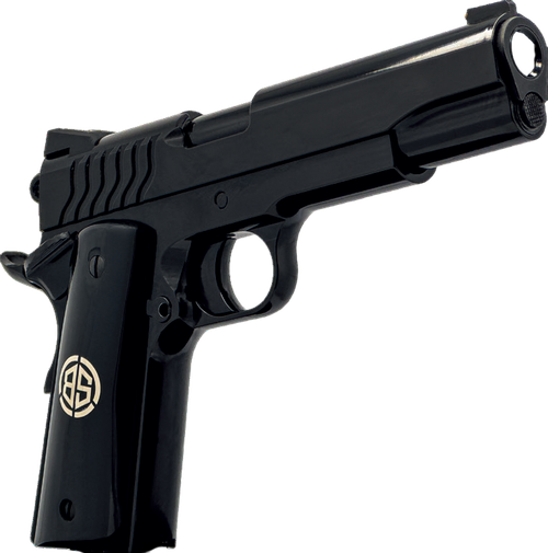 Dickinson LLC DKSN45DB Adam 1911 Dark Full Size Frame 45 ACP 8+1 5" Steel Frame w/Beavertail