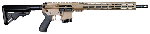 Alexander Arms RTA65DE Tactical  6.5 Grendel 10+1 16" Black Threaded Barrel, Flat Dark Earth Cerakote Picatinny Rail Aluminum Receiver, M-LOK Handguard, Black Synthetic B5 Bravo Stock, Black A2 Grip