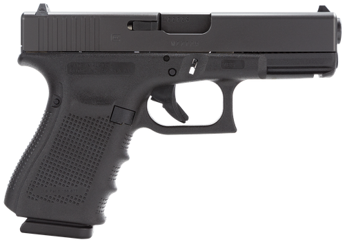 Glock PG3250203 G32 Gen4 Compact 357 Sig  4.02" Barrel 13+1, Black Frame & Slide, Finger Grooved Rough Texture Grip, Modular Backstrap, Reversible Mag. Catch, Safe Action Trigger