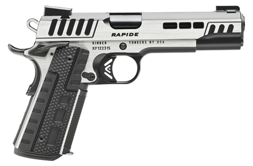 Kimber Mfg.,inc 3000425  Rapide Scorpius 45ACP 8+1 5" Black KimPro II w/ Brush Polished Flats Stainless Steel Slide G10 Grip