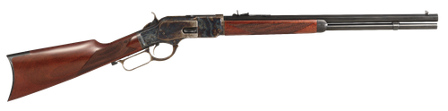 Taylors & Company 550220 1873 Uberti Full Size 38 Special/357 Mag 10+1 20" Blued Octagon Barrel, Color Case Hardened Steel Receiver, Checkered Walnut Fixed Stock, Right Hand