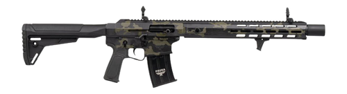 Panzer Arms PAAR12PROBMLF AR12 Pro-L Semi-Auto 3" 5+1 18.50" Black Barrel, Multicam Aluminum Receiver w/Picatinny Rail, M-LOK Handguards, Gray Synthetic Stock, Black Polymer Grip