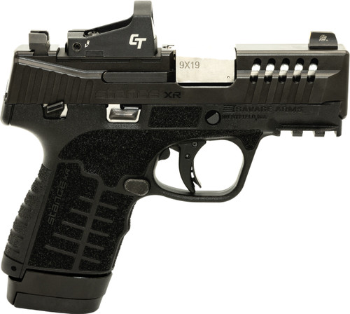 Savage Arms 67054 Stance XR 9mm 13+1 3.20" Natural Black Nitride Ported Stainless Steel Slide Black Glass Filled Nylon Grip Ambidextrous