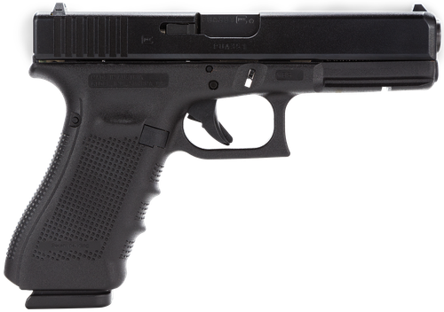 Glock PG3750201 G37 Gen4 45 GAP 10+1 4.49" Steel Barrel, Matte Black Serrated Steel Slide, Black Polymer Frame w/Picatinny Rail, Black Interchangeable Backstrap Grip