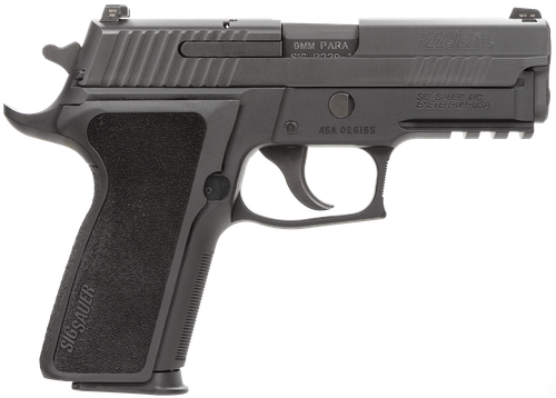 Sig Sauer 229R9ESECA P229 Compact Enhanced Elite *CA Compliant 9mm Luger 3.90" 10+1 Black Hardcoat Anodized Black 1-Piece Ergo Grip