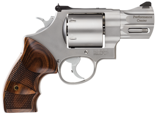 Smith & Wesson 170135 Performance Center Model 629 44 Rem Mag, 44 S&W Spl 6rd 2.63" Stainless Steel Barrel & Cylinder Matte Silver Stainless Steel Frame with Wood Grip