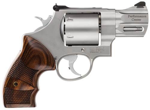 Smith & Wesson 170135 Performance Center Model 629 44 Rem Mag, 44 S&W Spl 6rd 2.63" Stainless Steel Barrel & Cylinder Matte Silver Stainless Steel Frame with Wood Grip