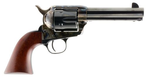 Taylors & Company 550897 1873 Cattleman Uberti 45 Colt (Long Colt) 6 Shot 5.50" Blued Round Barrel & Cylinder Color Case Hardened Steel Frame, Walnut Navy Style Grip, Exposed Hammer