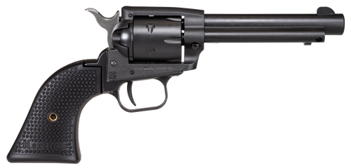 Heritage Mfg SRR22BS4PG Rough Rider  22 LR 6 Shot, 4.75" Black Satin Steel Barrel, Frame & Cylinder, Black Polymer Grip, Manual Thumb Safety, Exposed Hammer