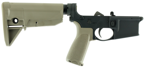 BCM LRGSTKMOD0FDE BCM Lower MOD 0 Multi-Caliber 7075-T6 Aluminum Black Cerakote Synthetic Flat Dark Earth Pistol Grip & Stock for AR-Platform
